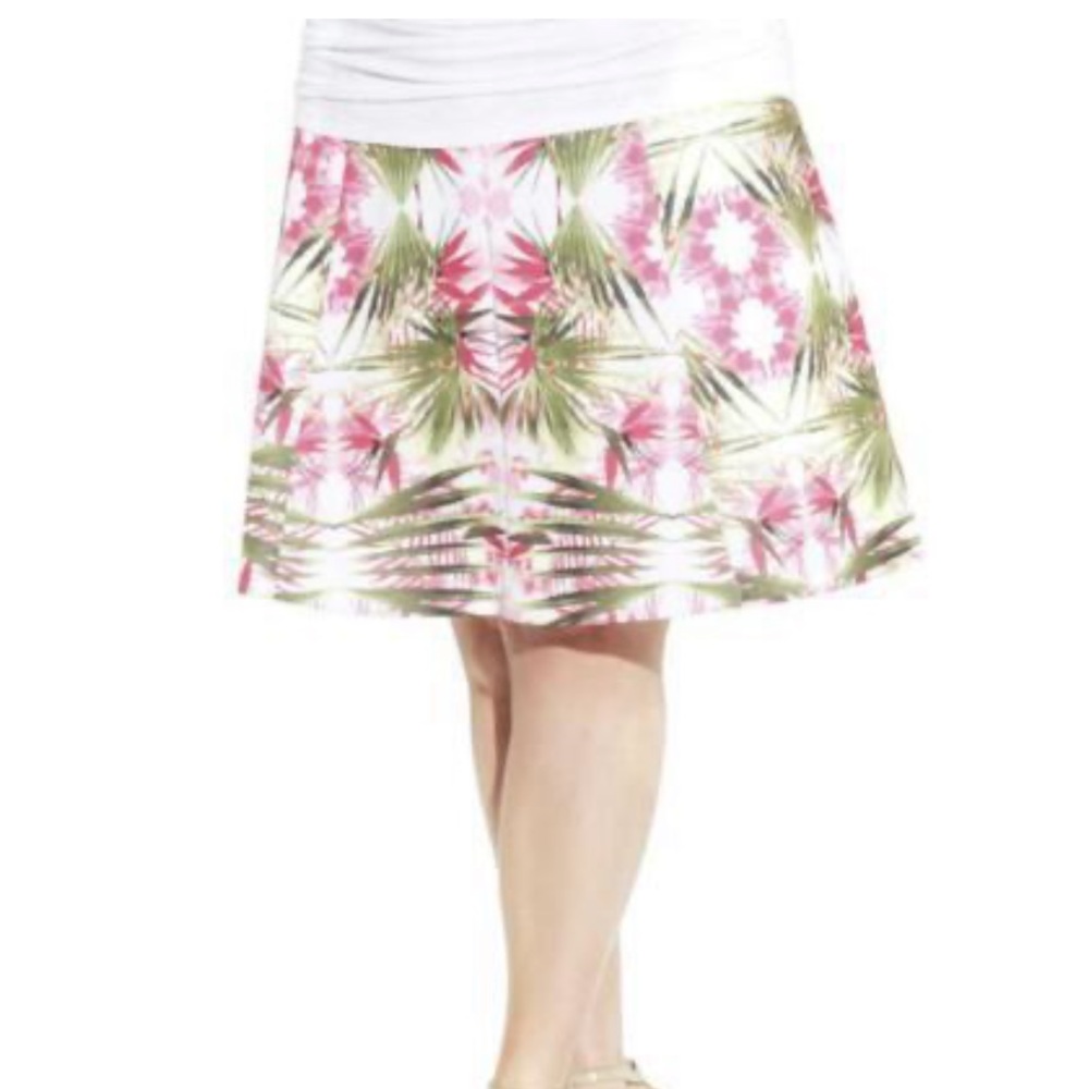 inc international concepts Plus Size Printed A Line Skirt